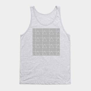 Background illustration gray, geometric, mathematics, triangle, decorative design pattern Tank Top